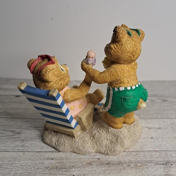 Second Nature Design Resin Bear  Sea Side Bears  Summer Beach Collectible - Picture 4 of 7